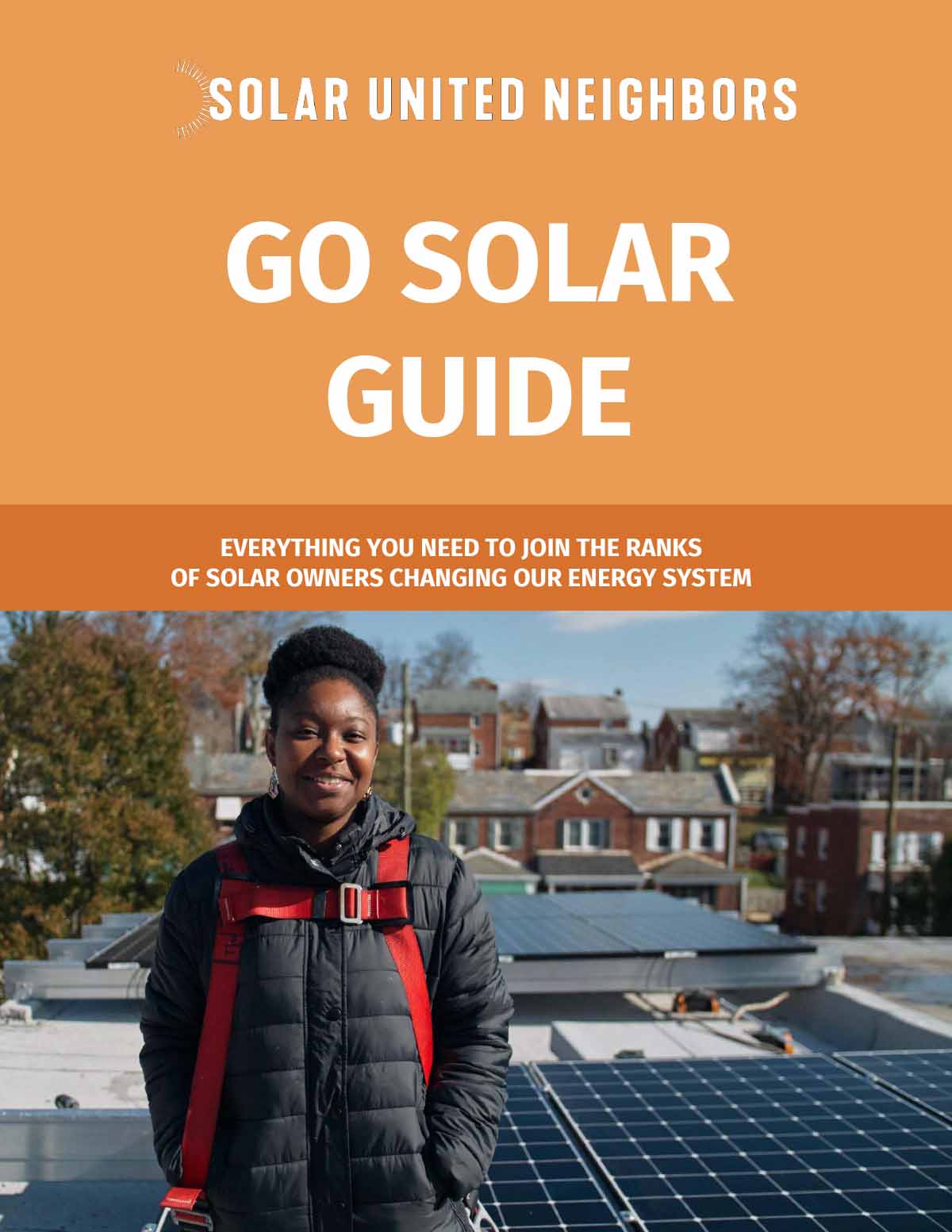 Cover of the Go Solar Guide.