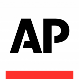 The Associated Press logo a capital "A" and "P" over a line